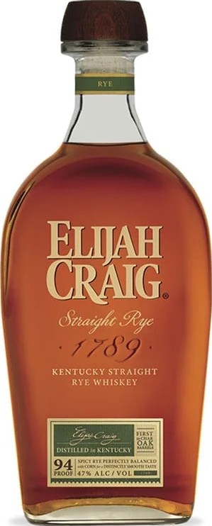 Elijah Craig Straight Rye 47% 750ml
