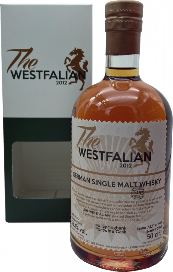 The Westfalian 2013 German Single Malt Whisky Portwine Cask #32 55.1% 500ml