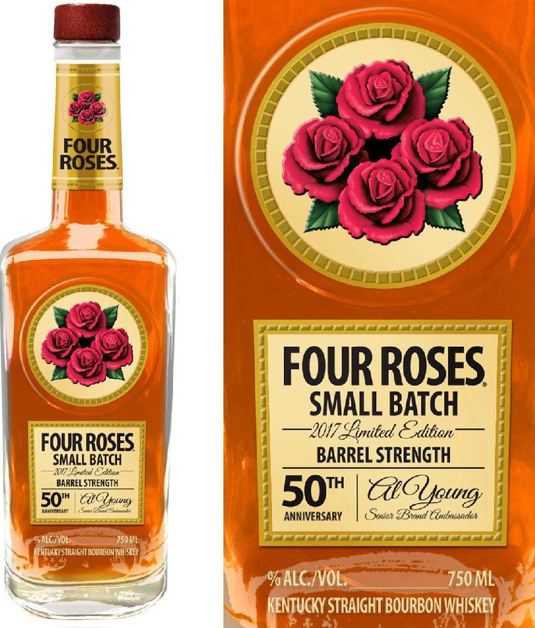 Four Roses Small Batch 2017 Limited Edition Barrel Strength Al Young 50th Anniversary 53.8% 750ml