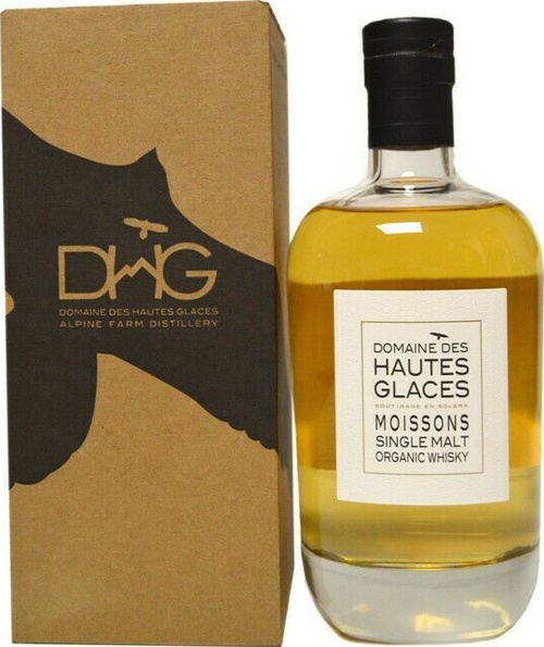 Domaine des Hautes Glaces Moissons Single Malt Organic Whisky French Oak Casks 44.8% 700ml