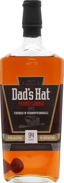 Dad's Hat Vermouth Finished Pennsylvania Rye Whisky Mountain Laurel Spirits 47% 750ml
