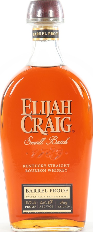 Elijah Craig Barrel Proof Release #16 New charred white oak Batch A118 65.3% 750ml