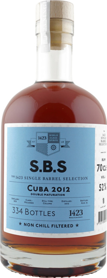 S.B.S 2012 Cuba 7yo 52% 700ml