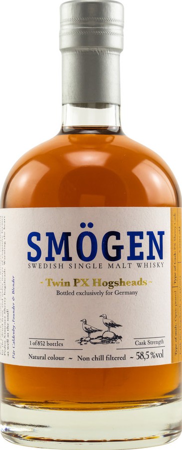 Smogen 6yo Twin PX Hogsheads 41+43/2014 Exclusively for Germany 58.5% 500ml