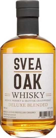 Svea Oak Whisky Deluxe Blended Swedish Market 41% 500ml