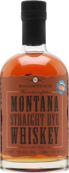 RoughStock Montana Straight Rye Whisky American White Oak Barrels 45% 750ml