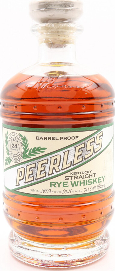 Peerless Kentucky Straight Rye Whisky Barrel Proof 2yo New American Charred Oak R150413103 53.7% 750ml