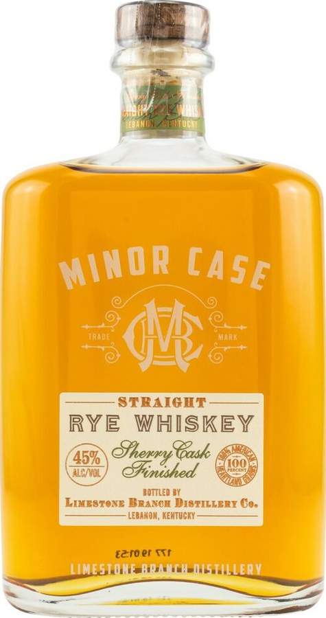 Minor Case Straight Rye Whisky Sherry Cask Finished 45% 700ml