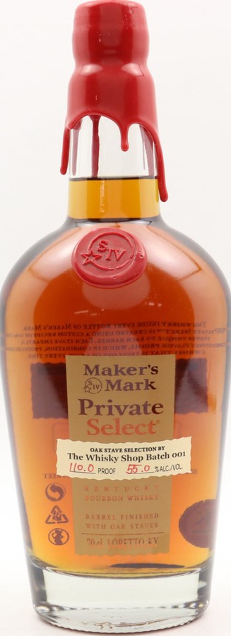Maker's Mark Private Select Exclusive Oak Stave Selection Sansibar Whisky 55% 700ml