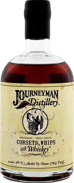 Journeyman Distillery Corsets Whips and Whisky Small Batch 59.15% 500ml