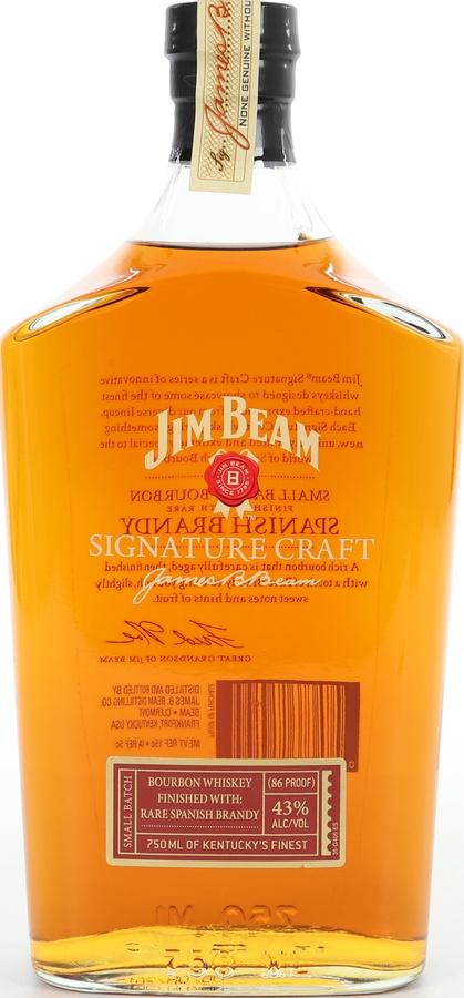 Jim Beam Signature Craft Spanish Brandy Finish Small Batch 43% 750ml