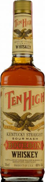 Ten High Kentucky Straight Sour Mash Bourbon Whisky 40% 700ml