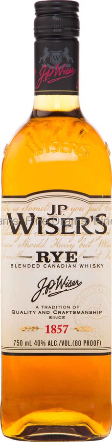 J.P. Wiser's Rye 40% 750ml