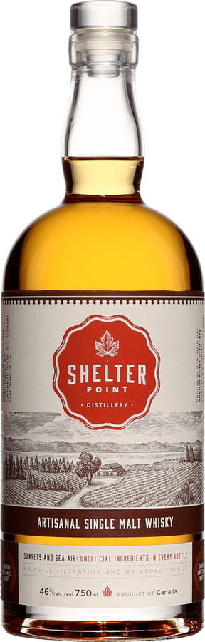 Shelter Point Artisanal Single Malt Whisky 46% 750ml