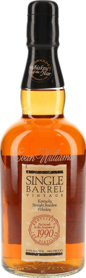 Evan Williams 1990 Single Barrel Vintage American Oak #309 43.3% 750ml