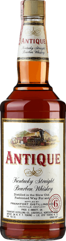 Antique 6yo Kentucky Straight Bourbon Whisky N. P. T. Torino Import 43% 750ml