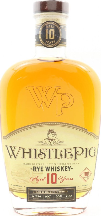 WhistlePig 10yo Rye Whisky A/354 50% 750ml