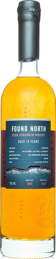 Found North 16yo Cash Strength Whisky Ex-Wheated Bourbon 64.9% 750ml