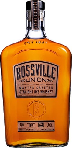Rossville Union Master Crafted Straight Rye Whisky New Charred Oak 47% 750ml