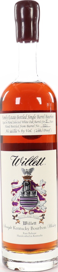 Willett 8yo Family Estate Bottled Single Barrel #501 Mike's Whiskeyhandel 61.05% 750ml