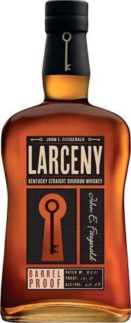 John E. Fitzgerald Larceny Barrel Proof Kentucky Straight Bourbon Whisky Batch B521 60.5% 750ml