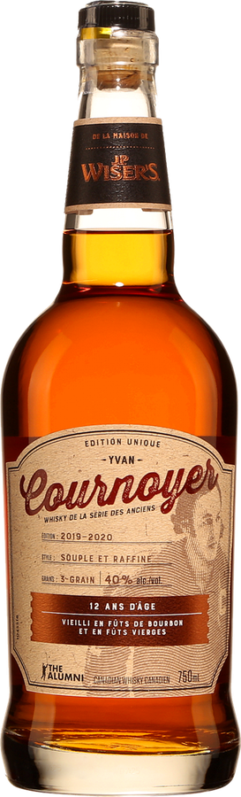 J.P. Wiser's 12yo Yvan Cournoyer Bourbon and virgin casks Alumni series 40% 750ml