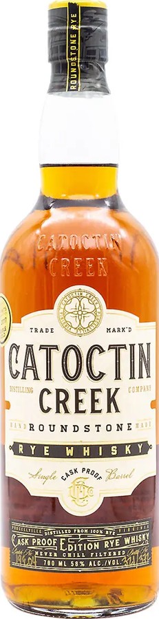 Catoctin Creek Cask Proof Edition Single Barrel Cask Proof Batch 18E5 58% 700ml