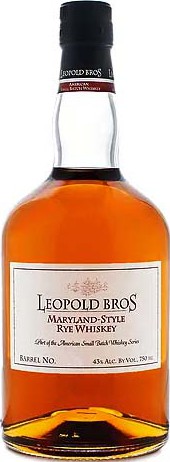 Leopold Bros Maryland-Style Rye Whisky American Oak Barrels 43% 750ml