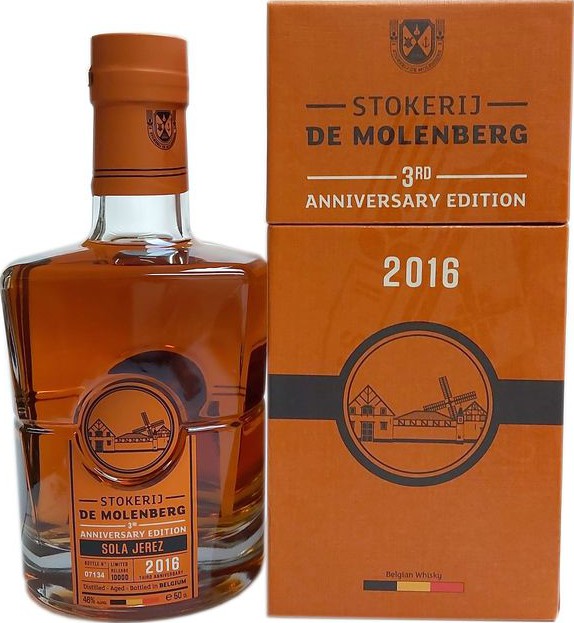 Stokerij de Molenberg Sola sherry 3rd Anniversary Edition 46% 500ml