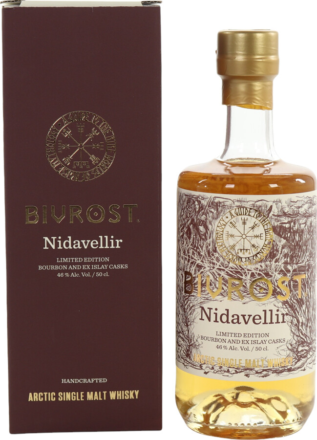 Bivrost Nidavellir Arctic Single Malt Whisky Bourbon and Ex-Islay Barrique 46% 500ml