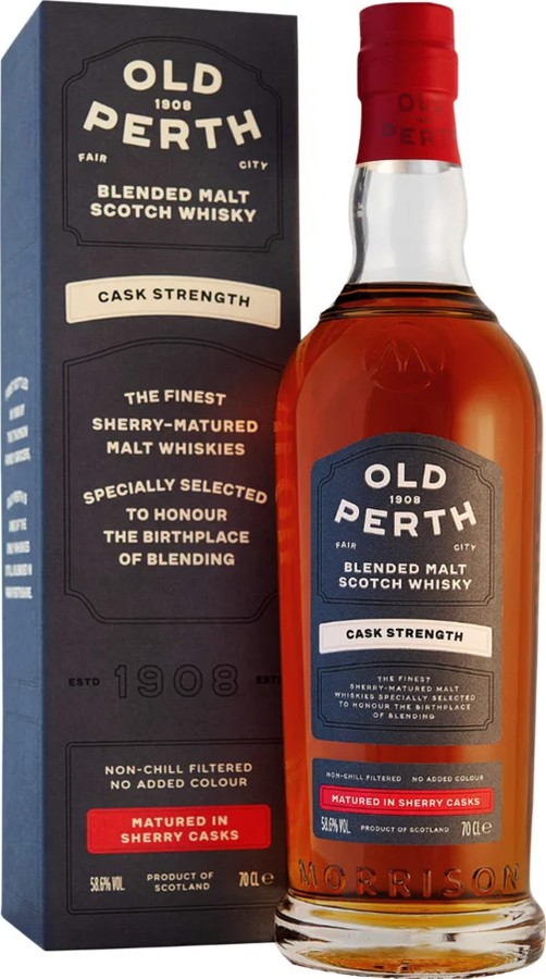 Old Perth Cask Strength MSWD Blended Malt Scotch Whisky Sherry Casks 58.6% 700ml