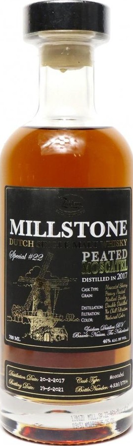 Millstone 2013 Peated American Oak Moscatel Special #14 17B088 46% 700ml