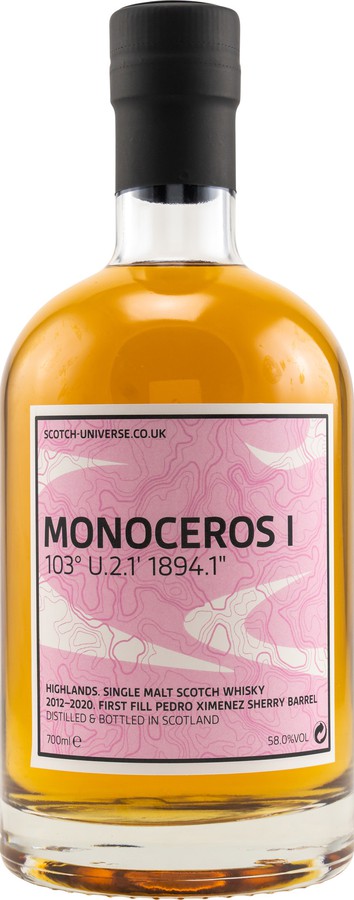 Scotch Universe Monoceros I 103 U.2.1 1894.1 Pedro Ximenez Sherry Barrel 58% 700ml
