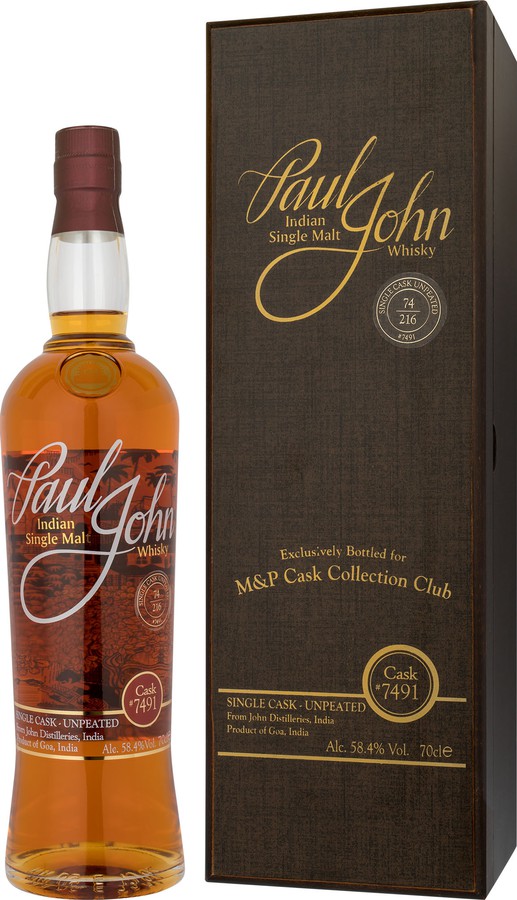 Paul John Single Cask 1st fill bourbon #8560 The Cyprus Whisky Association 59.5% 700ml