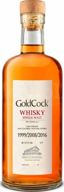 Gold Cock 1999 2008 2016 The X series 1 61.5% 700ml