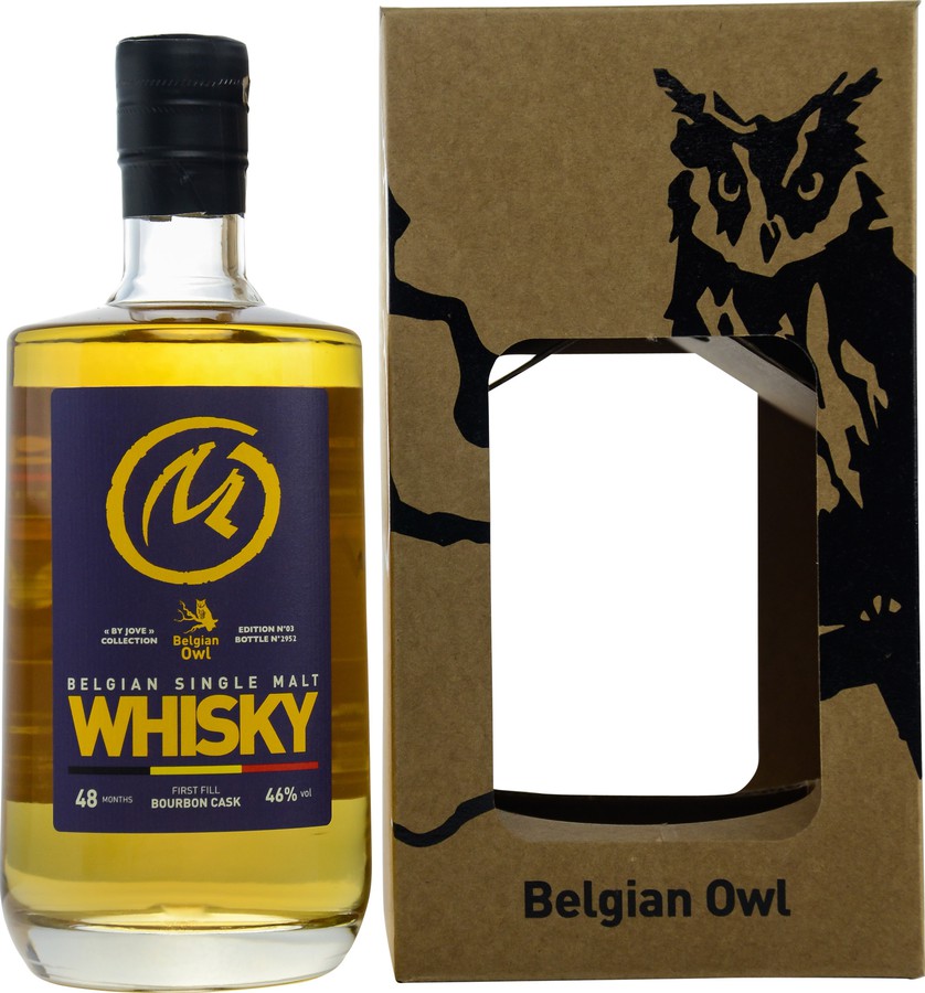 The Belgian Owl 48 months By Jove Collection Edition #03 1st Fill Bourbon Barrel Editions Blake & Mortimer 46% 500ml