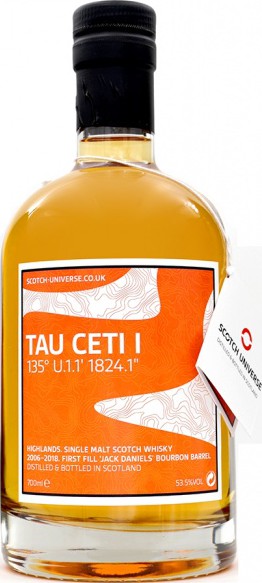 Scotch Universe Tau Ceti I 135 U.1.1 1824.1 53.5% 700ml