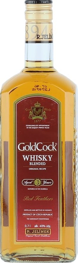 Gold Cock 3yo Oak Barrels 40% 700ml