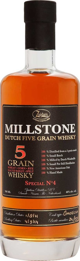 Millstone 5 Grain Whisky Special #4 New American Oak Cask 46% 700ml