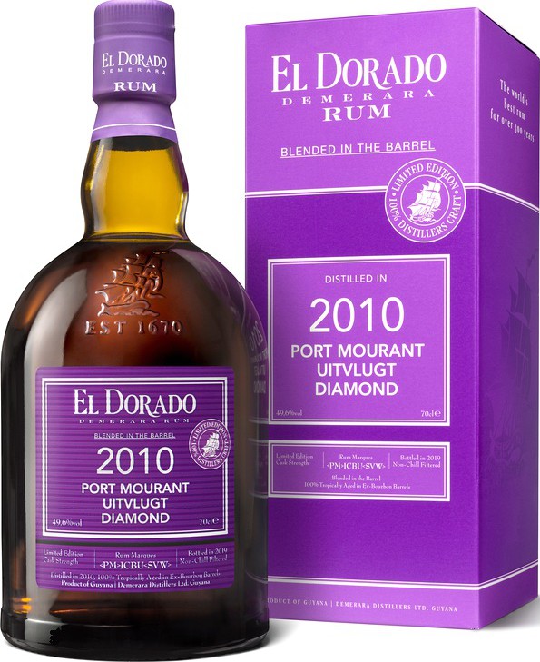 El Dorado 2010 Port Mourant Uitvlugt Diamond 9yo 49.6% 700ml