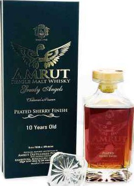 Amrut 10yo Greedy Angels Chairman's Reserve Peated Sherry Finish Batch 01 60% 700ml