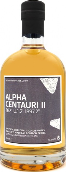 Scotch Universe Alpha Centauri II 182 U.1.2 1897.2 American Bourbon Barrel 49.8% 700ml