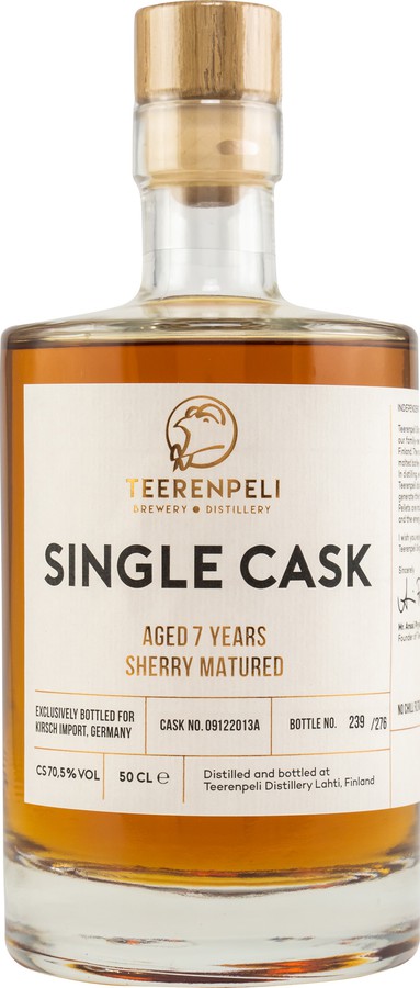 Teerenpeli 7yo Single Cask Sherry 09122013A Kirsch Import Germany 70.5% 500ml