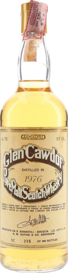 Glen Cawdor 1976 Sa Pure Malt Scotch Whisky 57% 750ml