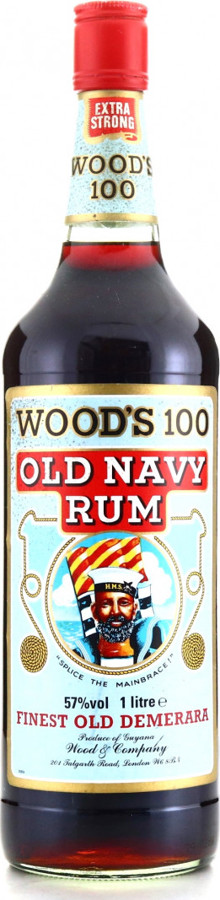 Wood's 100 Old Navy Finest Demerara 57% 1000ml