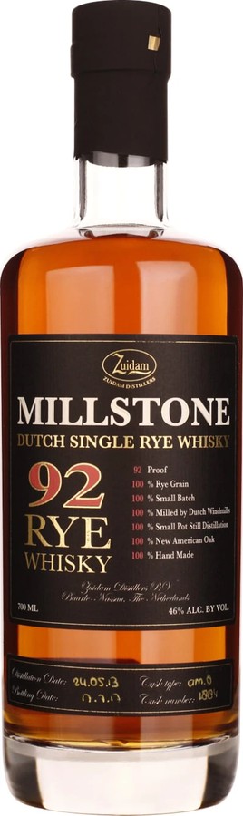 Millstone 2013 92 Rye Whisky New American Oak #1884 46% 700ml
