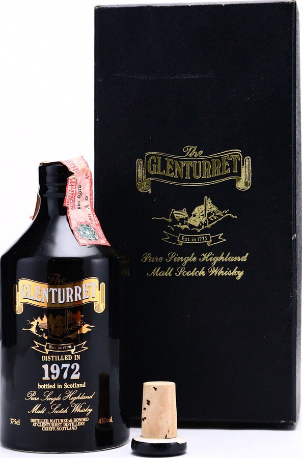 Glenturret 1972 Black Ceramic Bottle 43% 375ml