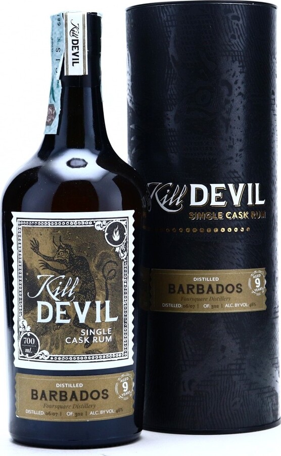 Kill Devil 2007 Single Cask Barbados 9yo 46% 700ml