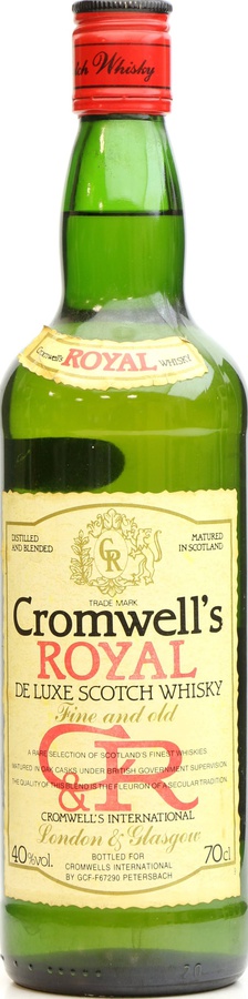 Cromwell's Royal De Luxe Scotch Whisky Oak Casks 40% 700ml