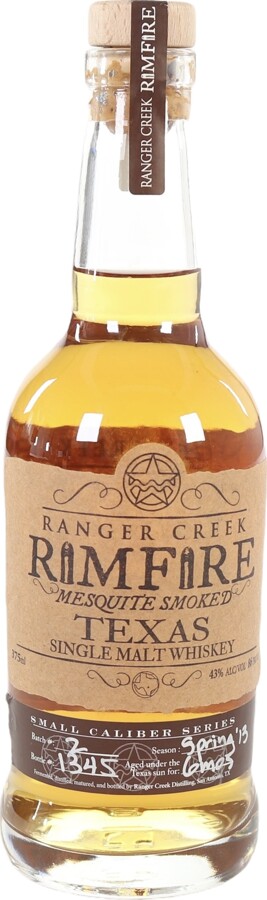 Ranger Creek Rimfire Mesquite Smoked Small Caliber Series 43% 375ml